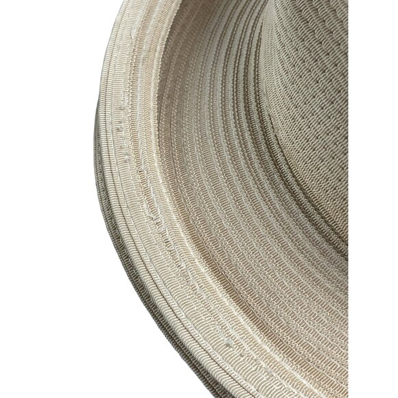 Vintage Frank Olive Gold Standard Neiman Marcus Breton Woven Kentucky Derby Hat - Picture 5 of 7